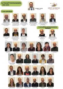 Les élus du conseil communautaire - avril 2026.